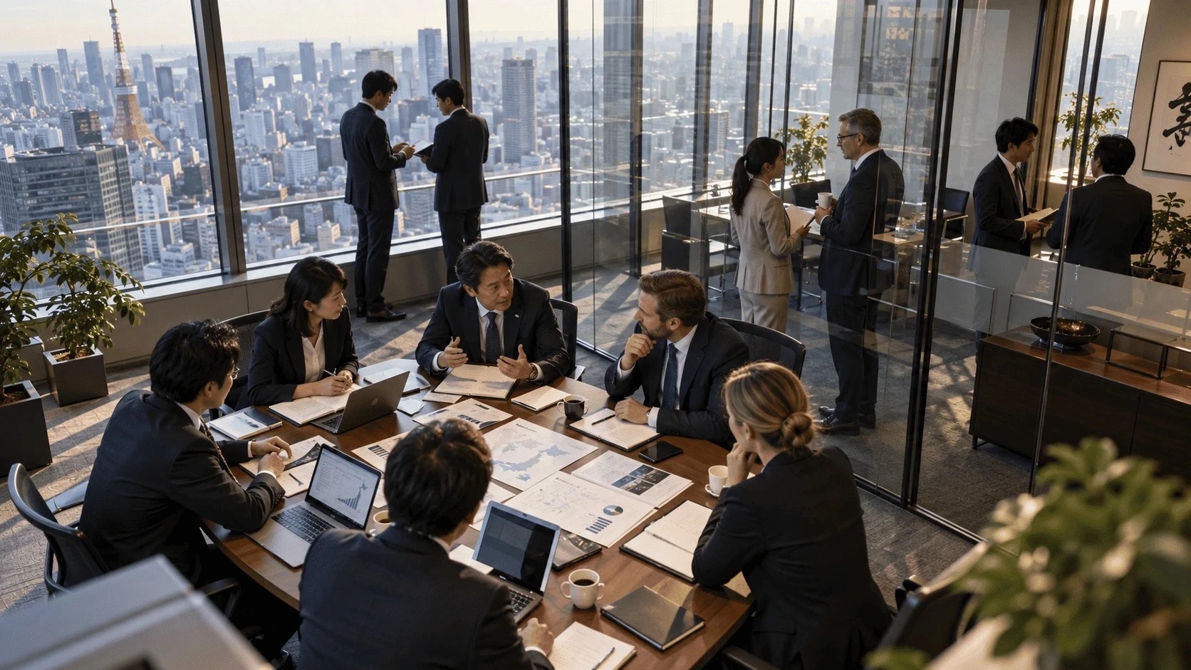 A Europe–Japan team aligning around the table — where Japanese decisions actually form